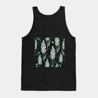 Foxgloves pattern dark Tank Top